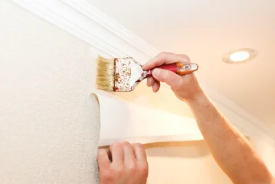 Pose de papier peint à Préveranges — revêtements muraux et toiles de verre
